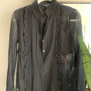 Marissa Webb Black Blouse